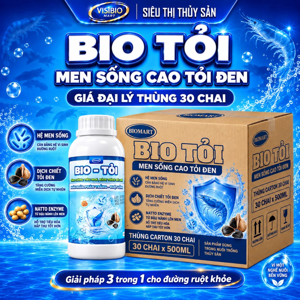 THÙNG 30 CHAI BIO TỎI 500ML