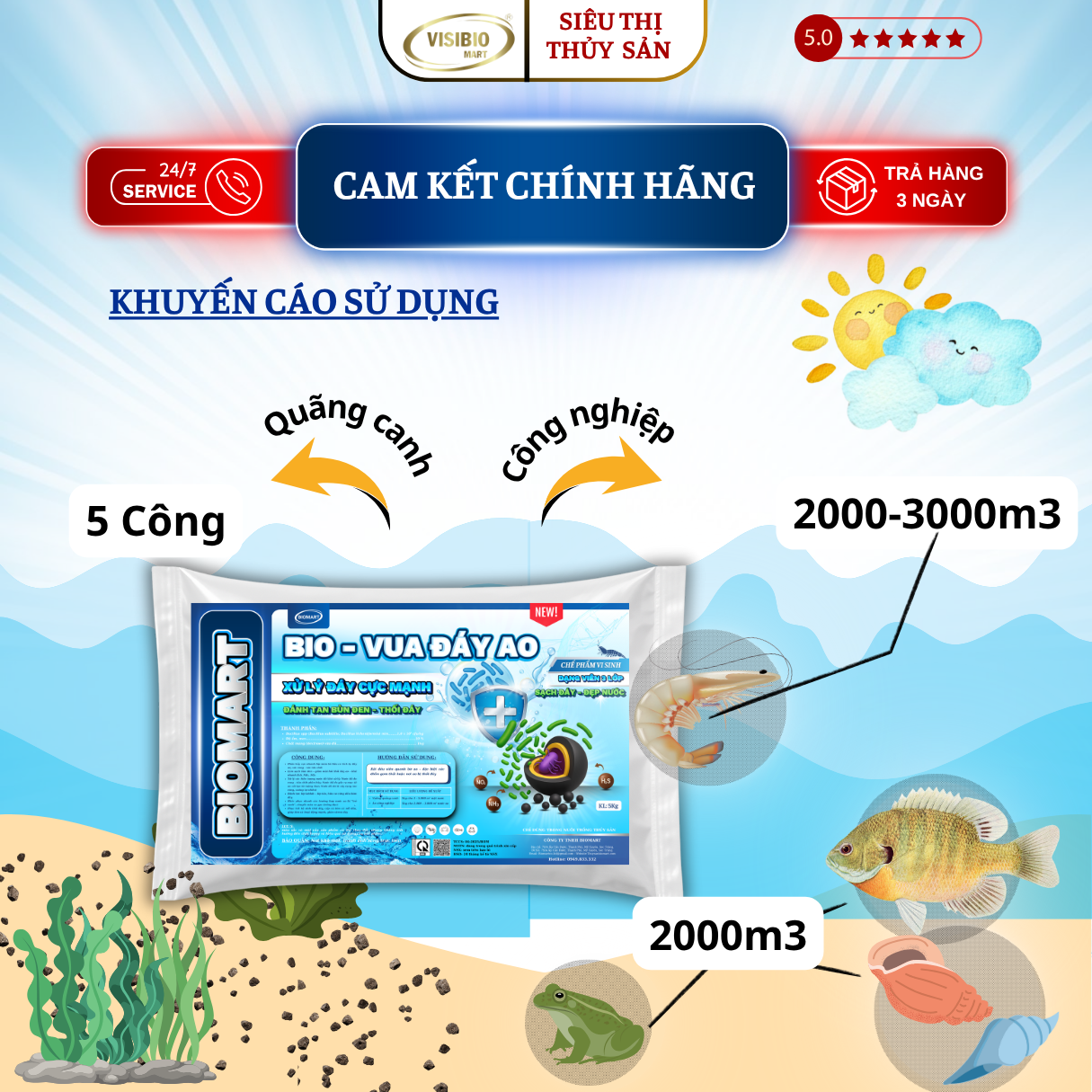 COMBO 2 BIO VUA TẶNG 1 BIO BIOTECH - VI SINH XỬ LÝ ĐÁY CỰC MẠNH – PHÂN HỦY MÙN BÃ – PHỤC HỒI NỀN ĐÁY