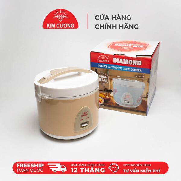 Nồi cơm điện 1 Lít nắp gài Kim Cương