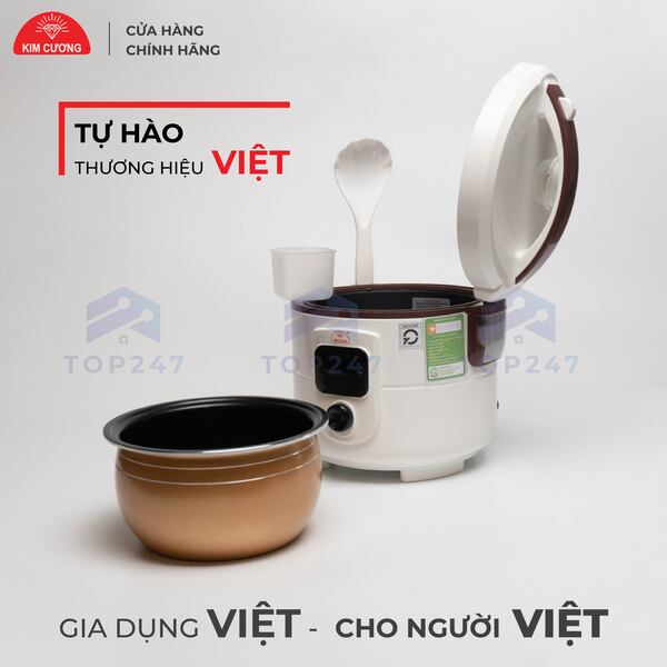 nồi cơm điện đa năng kim cương 1.8 Lít