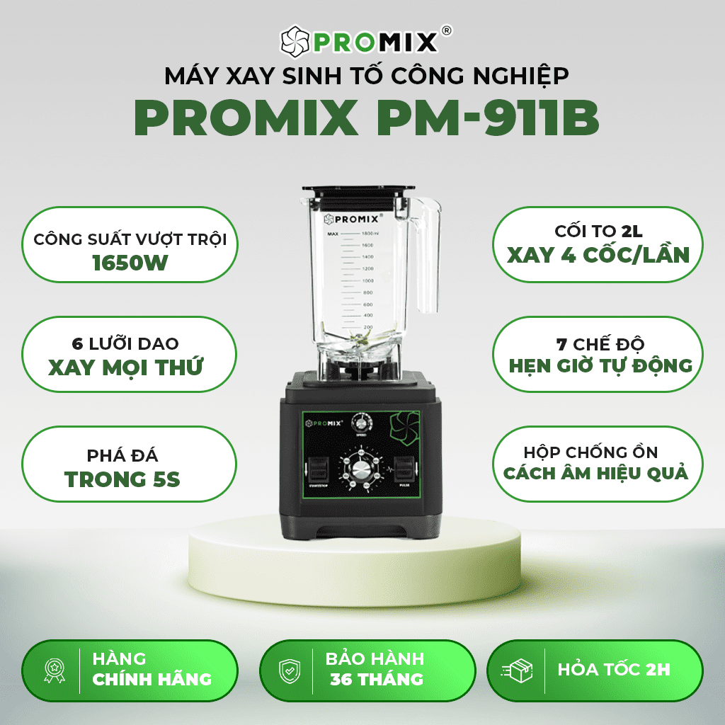 MÁY XAY SINH TỐ CÔNG NGHIỆP DÀNH CHO NHÀ HÀNG PROMIX PM-911B