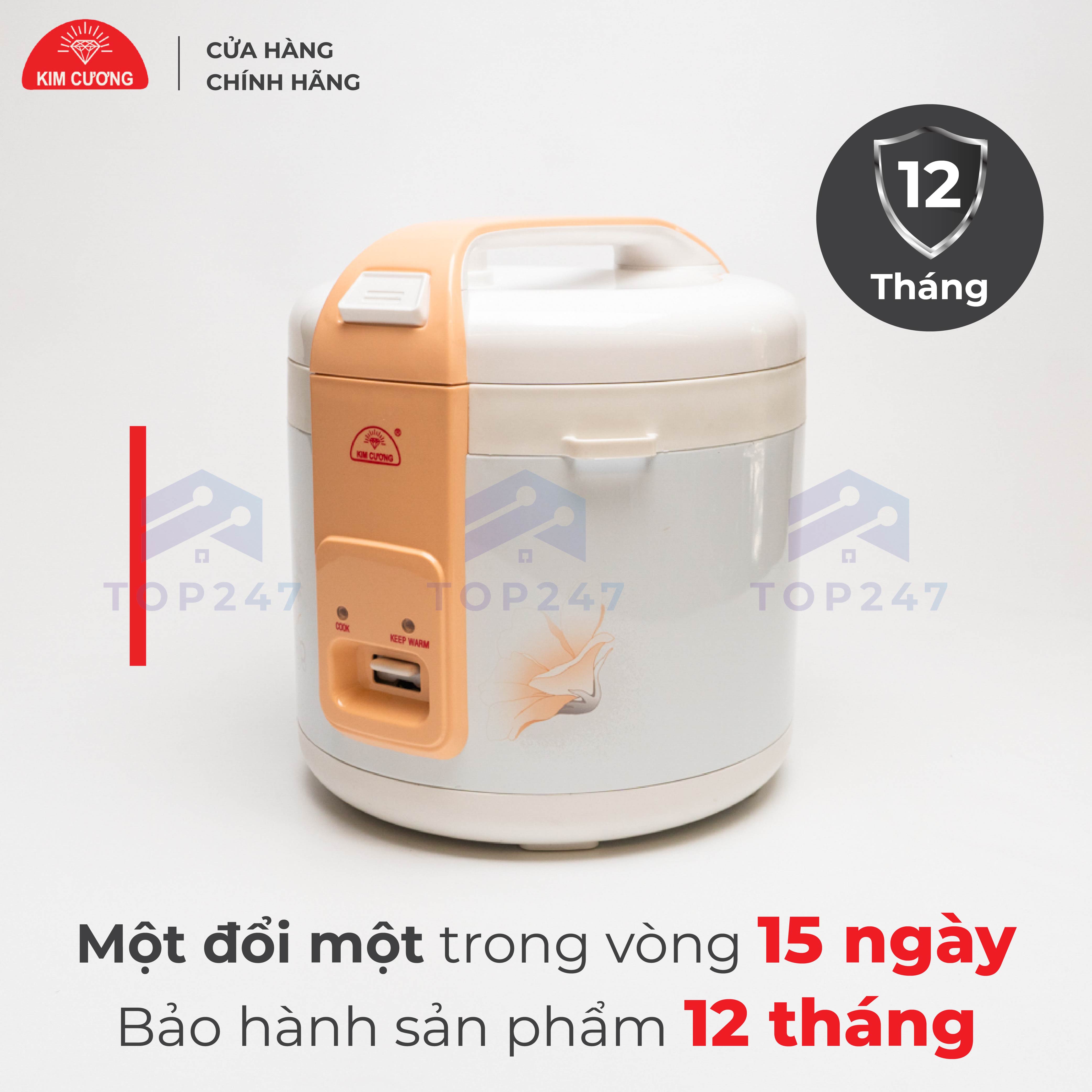 Nồi Cơm Điện Kim Cương - Nắp Gài Chống Dính 2.2 Đến 2.8 Lít [Chính Hãng]