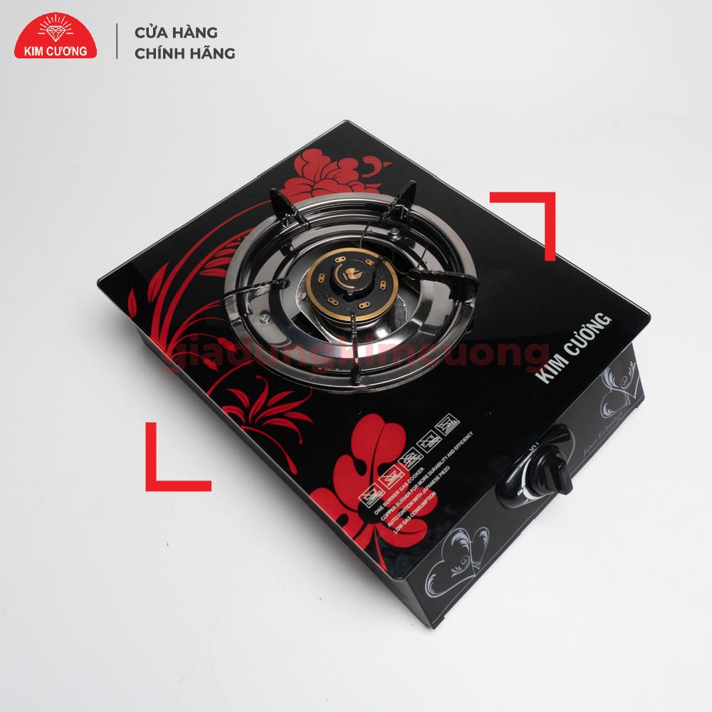 Bếp Gas Đơn Dương Kính Cường Lực Kim Cương [ Bảo Hành Chính Hãng 12 Tháng]