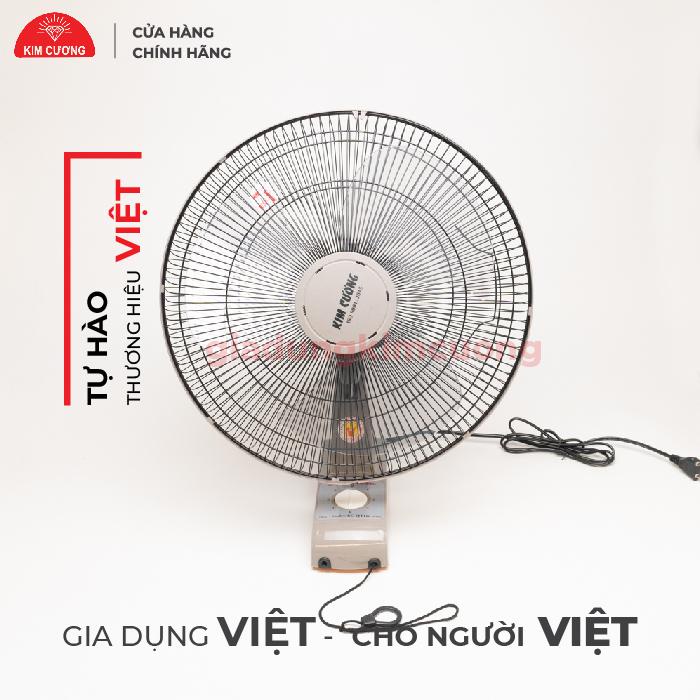 Quạt Treo Tuong Giá Rẻ Kim Cương - Quạt Treo Tương Cơ 1 Dây - Thân Nhựa