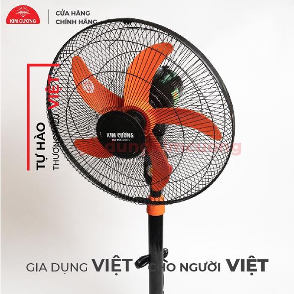 Quạt Công Nghiệp B5 5 Cánh - Quạt Cây Đứng Kim Cương [Bảo Hành Chính Hãng 12 Tháng]