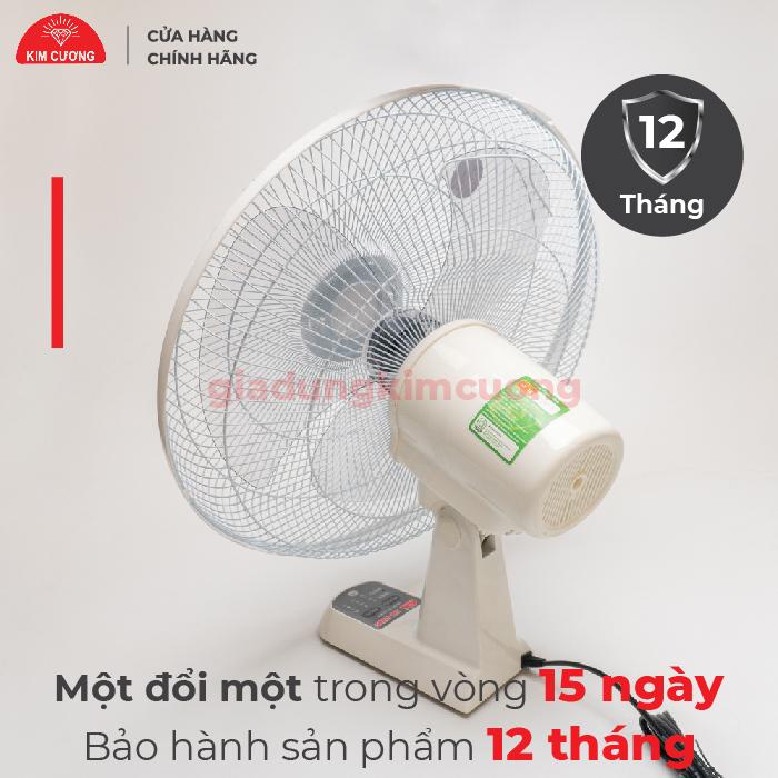 Quạt Treo Tường Remote Kim Cương - Điều Khiển Từ Xa [Bảo Hành Chính Hãng 12 Tháng]