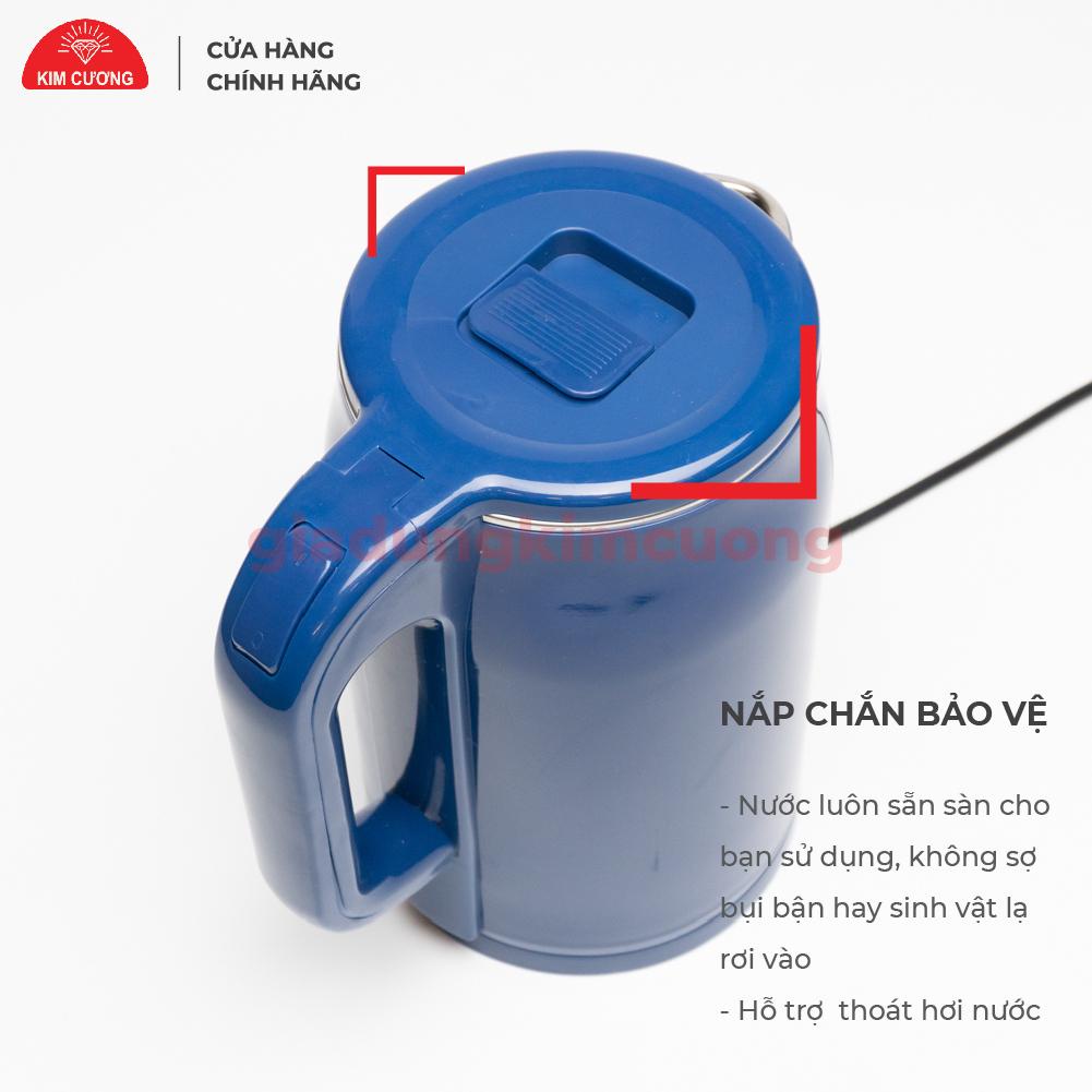 Ấm Đun Siêu Tốc 2 Lớp 1.8 Lít Kim Cương [Bảo Hành Chính Hãng 12 Tháng]