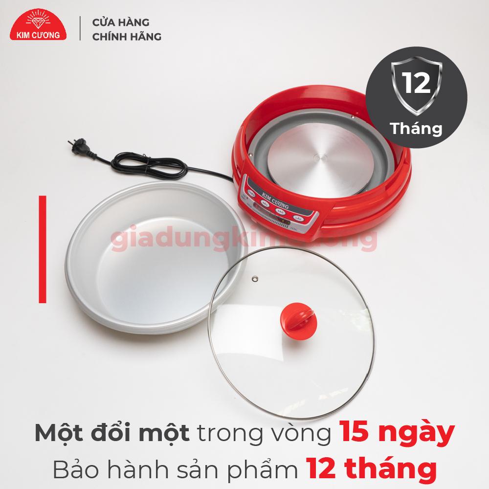 Nồi Lẩu Điện Đa Năng Kim Cương - Dung Tích 3.5 Lít [Bảo Hành Chính Hãng 1 Đổi 1]
