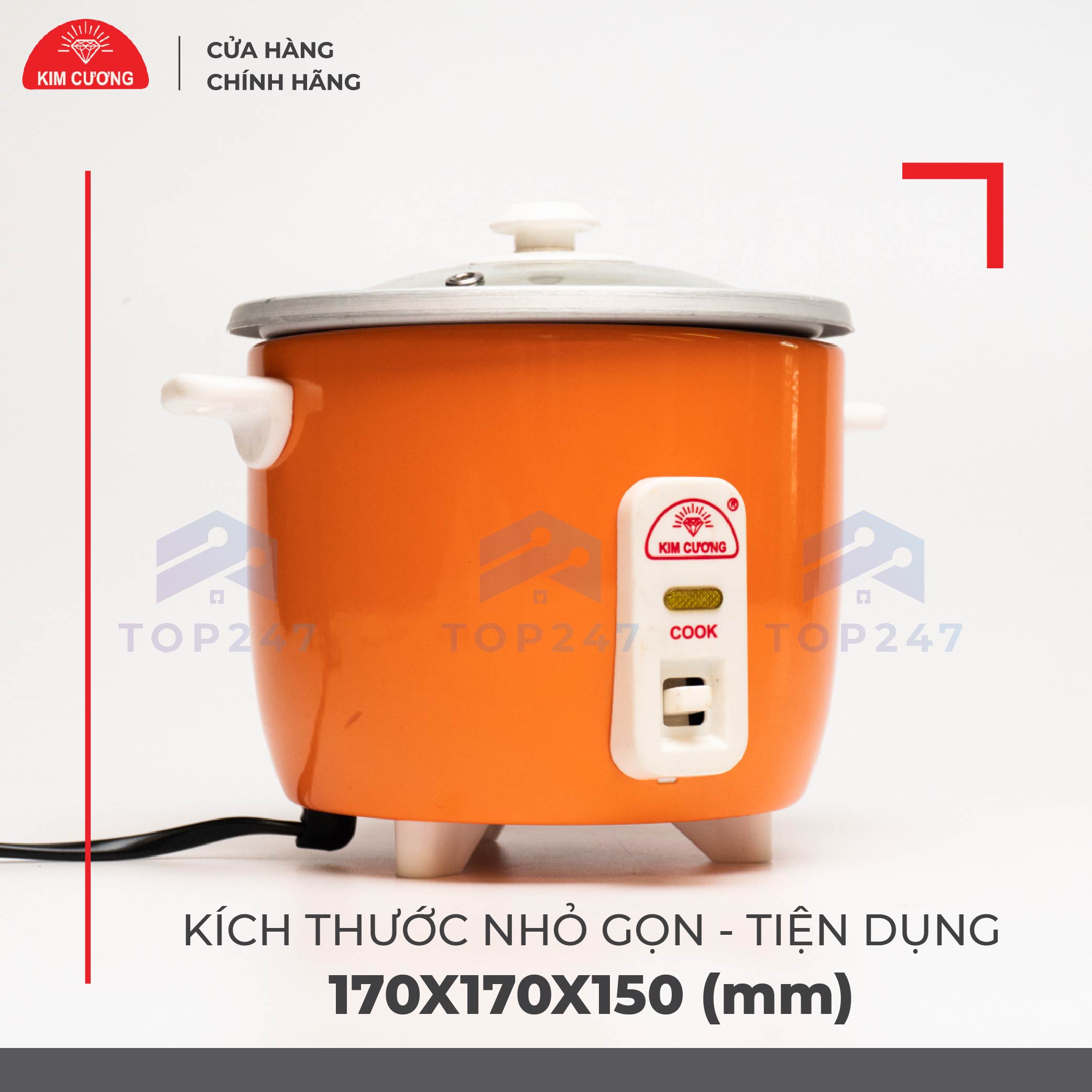Nồi Cơm Điện mini Kim Cương 0.3 Lít Nắp Rời