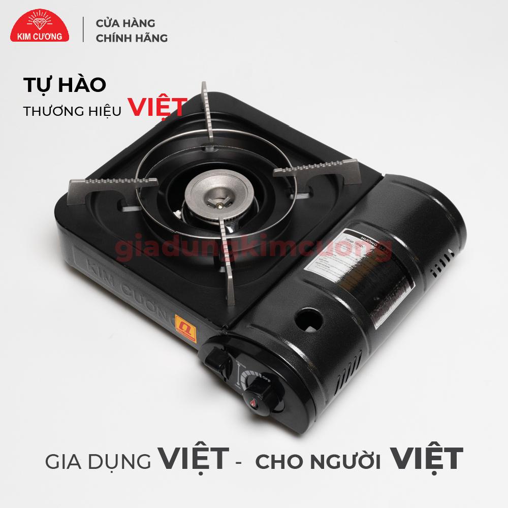 Bếp Gas Mini Inox Kim Cương - Bếp Ga Du Lịch Chống Nổ [Bảo Hành 12 Tháng]