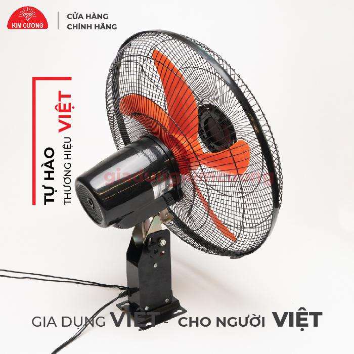 Quạt Treo Tường 2 Dây Kim Cương - Quạt Treo Tường Công Nghiệp [Bảo Hành 12 Tháng]