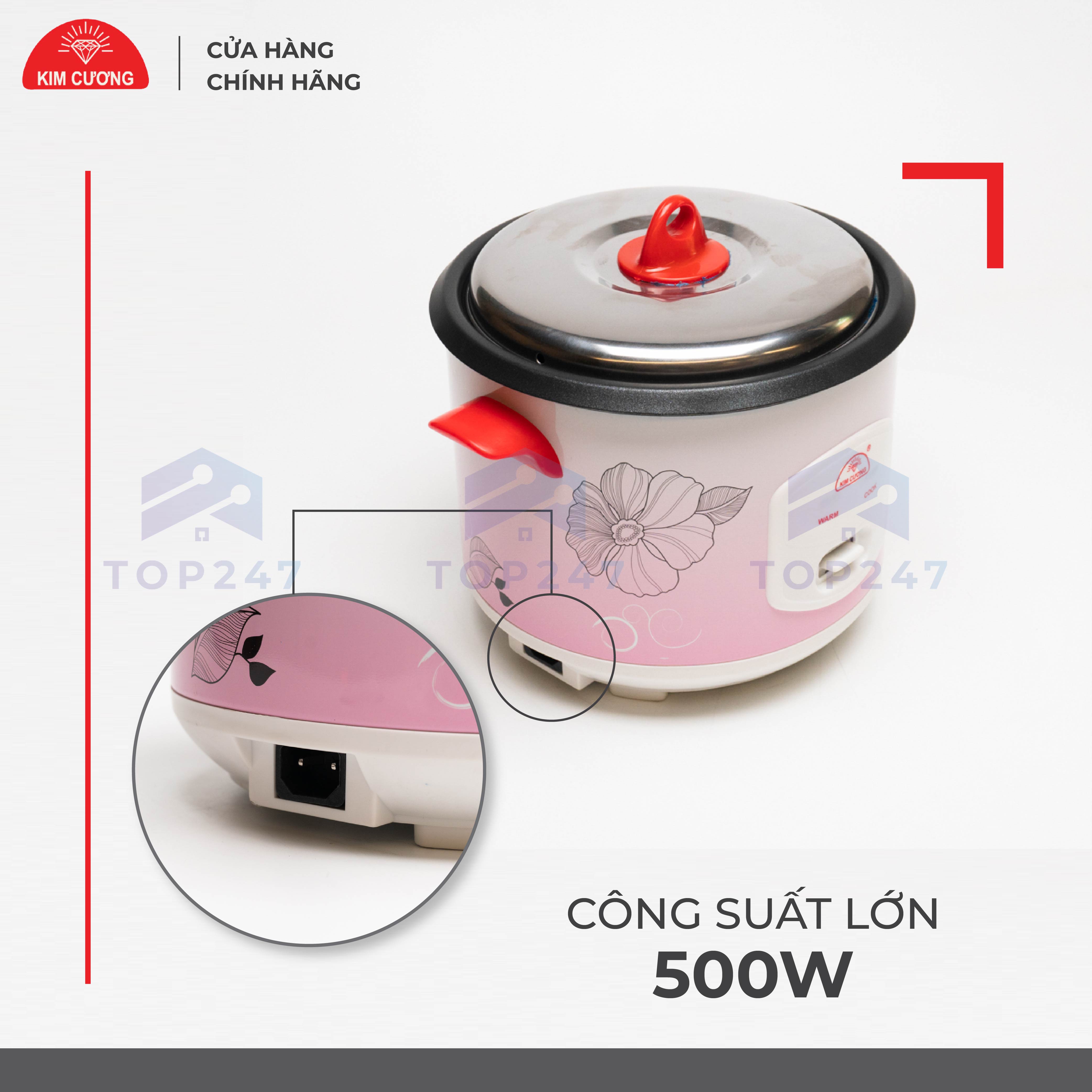 Nồi Cơm Điện Kim Cương 1.5 Lít Nắp Rời Chống Dính