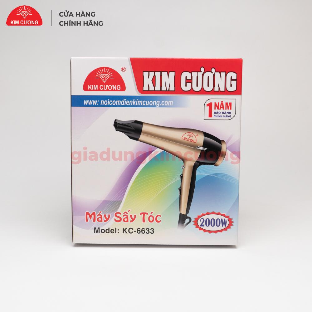 Máy Sấy Tóc Nóng Lạnh Công Suất Lớn 2000 W - Máy Sấy Tóc 2 Chiều Kim Cương 6633