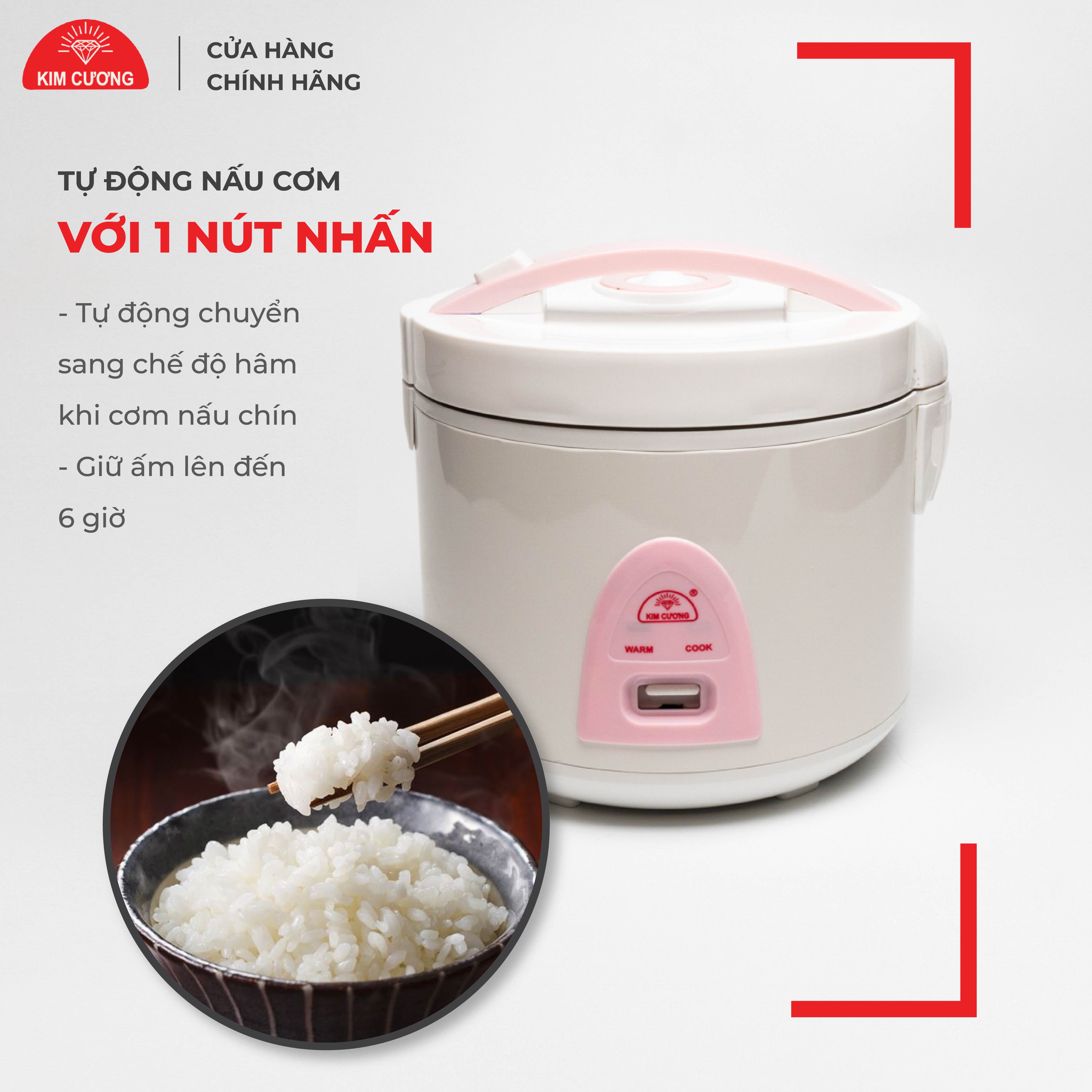 Nồi Cơm Điện Kim Cương - Nắp Gài 1.8 Lít [Chính Hãng]
