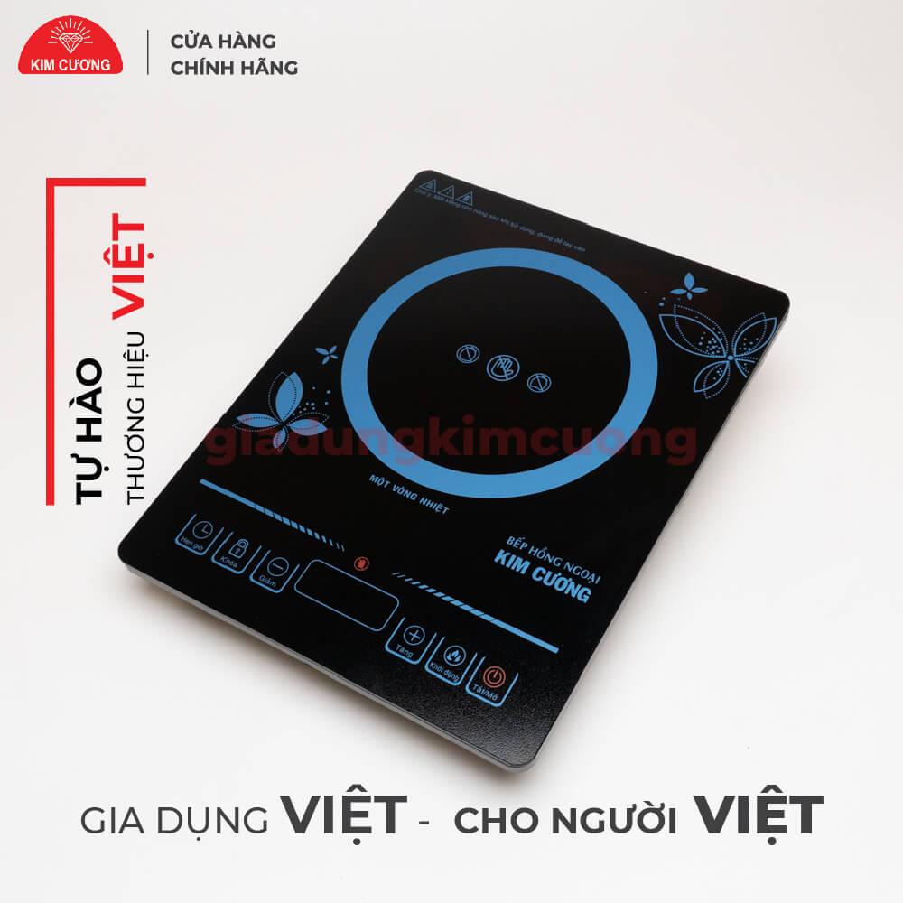 Bếp Hồng Ngoại Kim Cương Thân Nhựa [Bảo Hành Chính Hãng 12 Tháng]