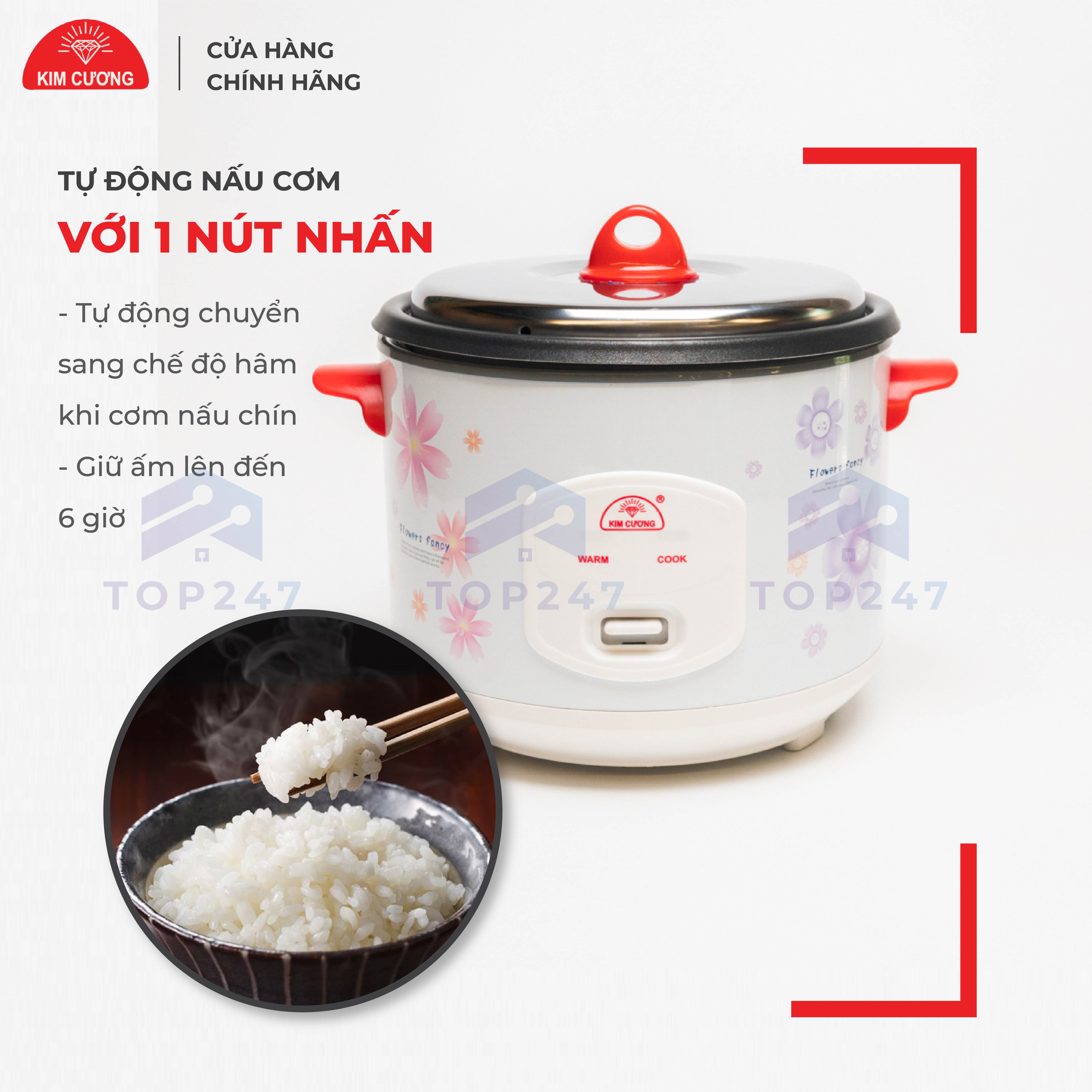 Nồi Cơm Điện Kim Cương - Nắp Rời 2.2 Lít [Chính Hãng]