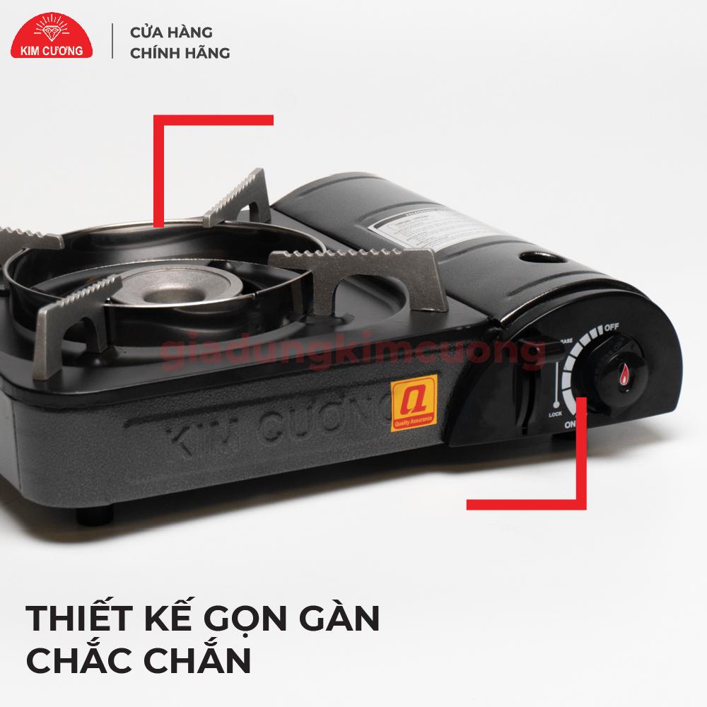 Bếp Gas Mini Inox Kim Cương - Bếp Ga Du Lịch Chống Nổ [Bảo Hành 12 Tháng]