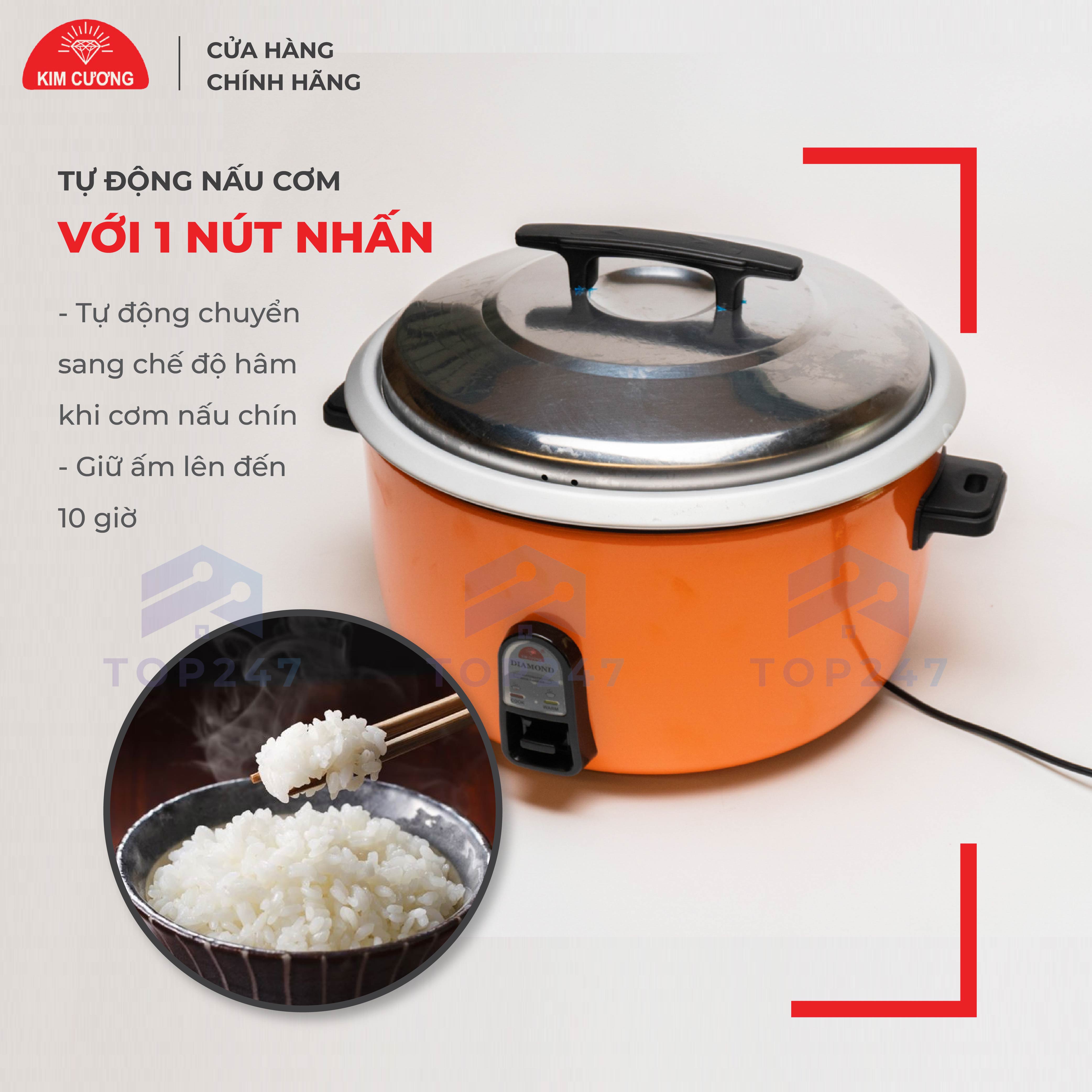 Nồi Cơm Điện Kim Cương - Nắp Rời 5.6 Lít [Chính Hãng]