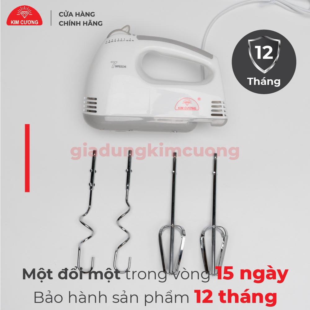 Máy Đánh Trứng Cầm Tay Kim Cương 7 Cấp Độ - Máy Đánh Trứng Mini [Bảo Hành 1 Đổi 1]