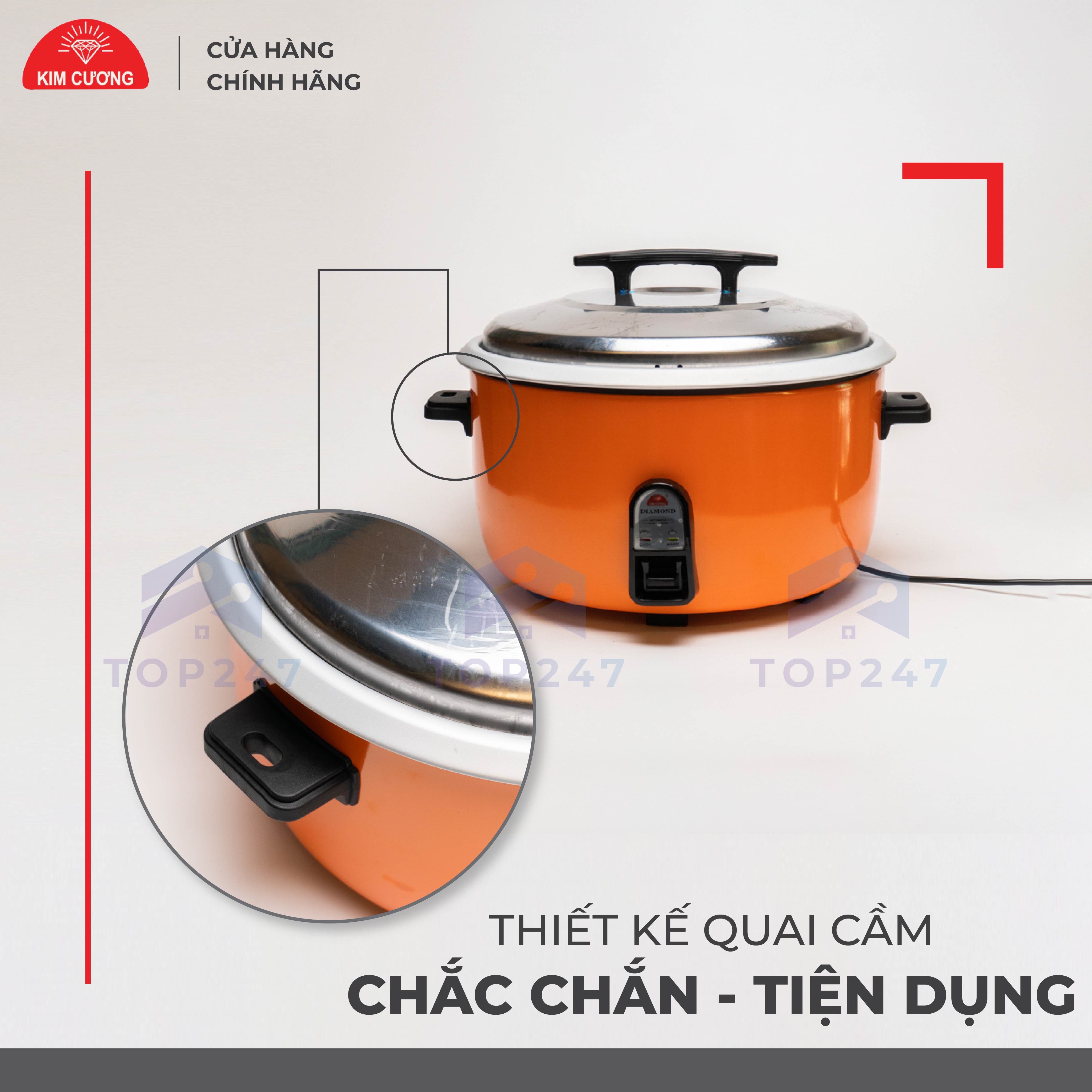 Nồi Cơm Điện Kim Cương - Nắp Rời 5.6 Lít [Chính Hãng]