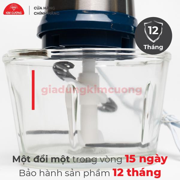 Máy Xay Thịt Đa Năng 2 Lít Kim Cương - 4 Lưỡi Dao Thép Không Gỉ [Bảo Hành 1 Đổi 1]