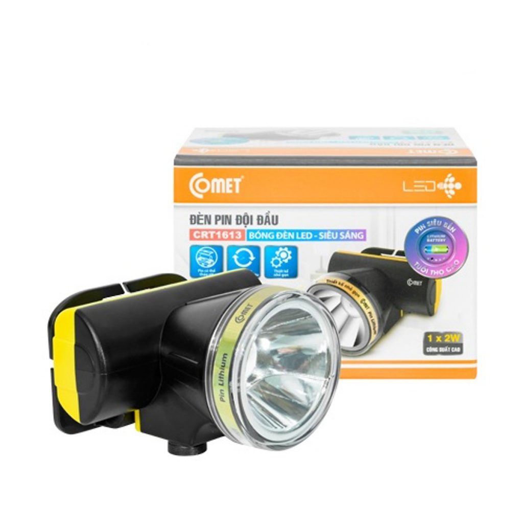 ĐÈN PIN ĐỘI ĐẦU LED COMET CRT1613