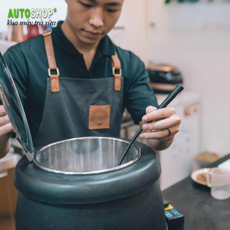 Nồi ủ trân châu quán trà sữa Yubann SWQ-10 ruột inox vỏ gang dung tích 10L