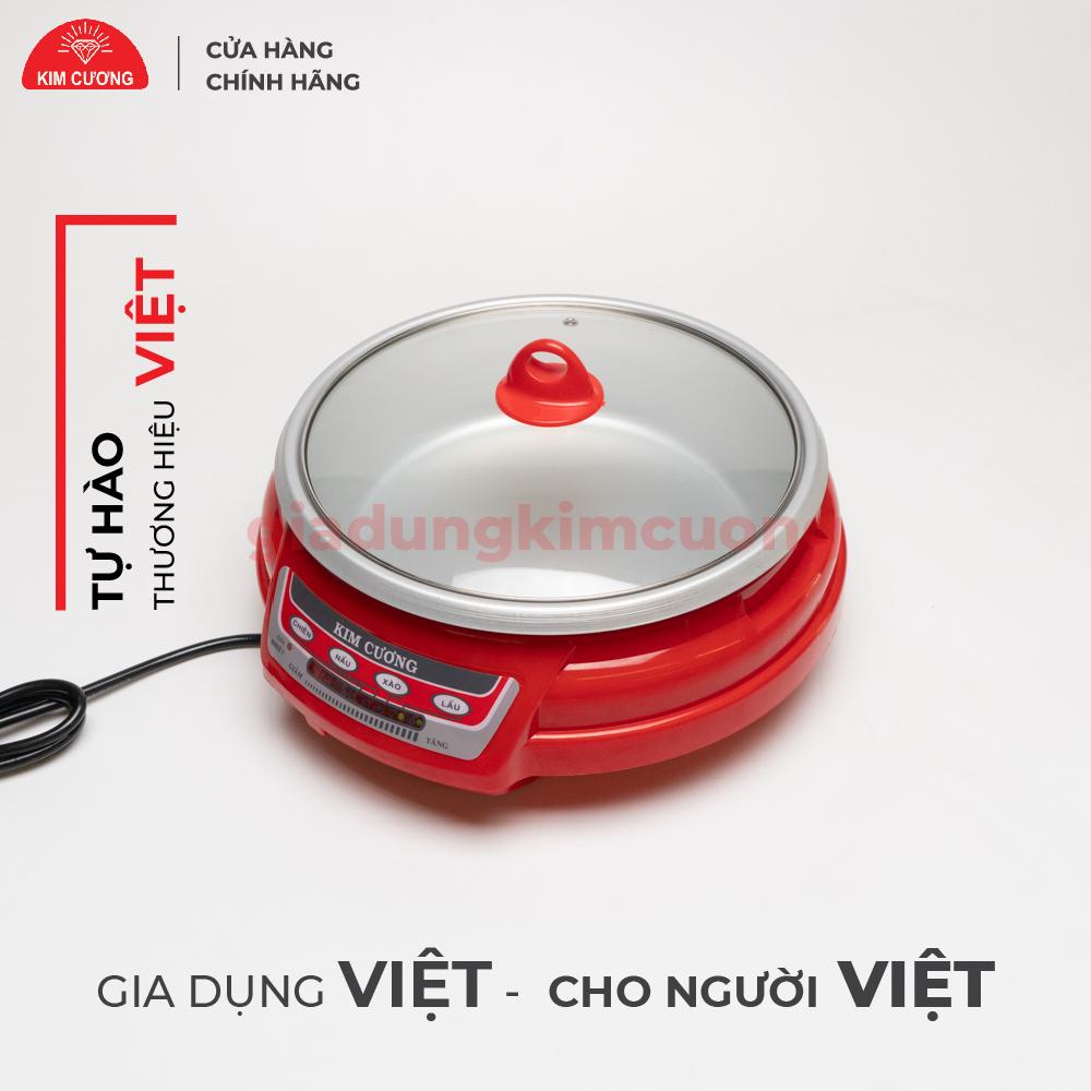 Nồi Lẩu Điện Đa Năng Kim Cương - Dung Tích 3.5 Lít [Bảo Hành Chính Hãng 1 Đổi 1]