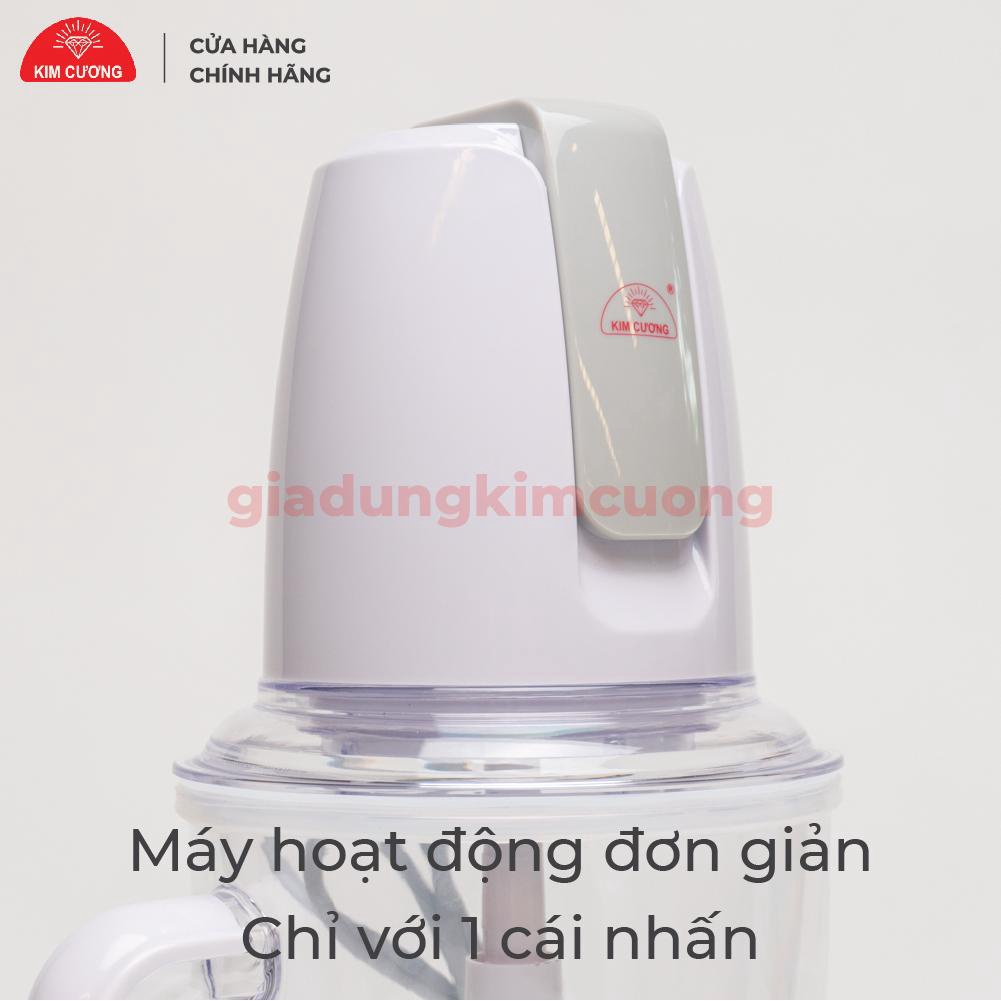 Máy Xay Thịt Đa Năng 2 Lít 6 Lưỡi Thép Không Gỉ - Thương Hiệu Kim Cương [Bảo Hành]
