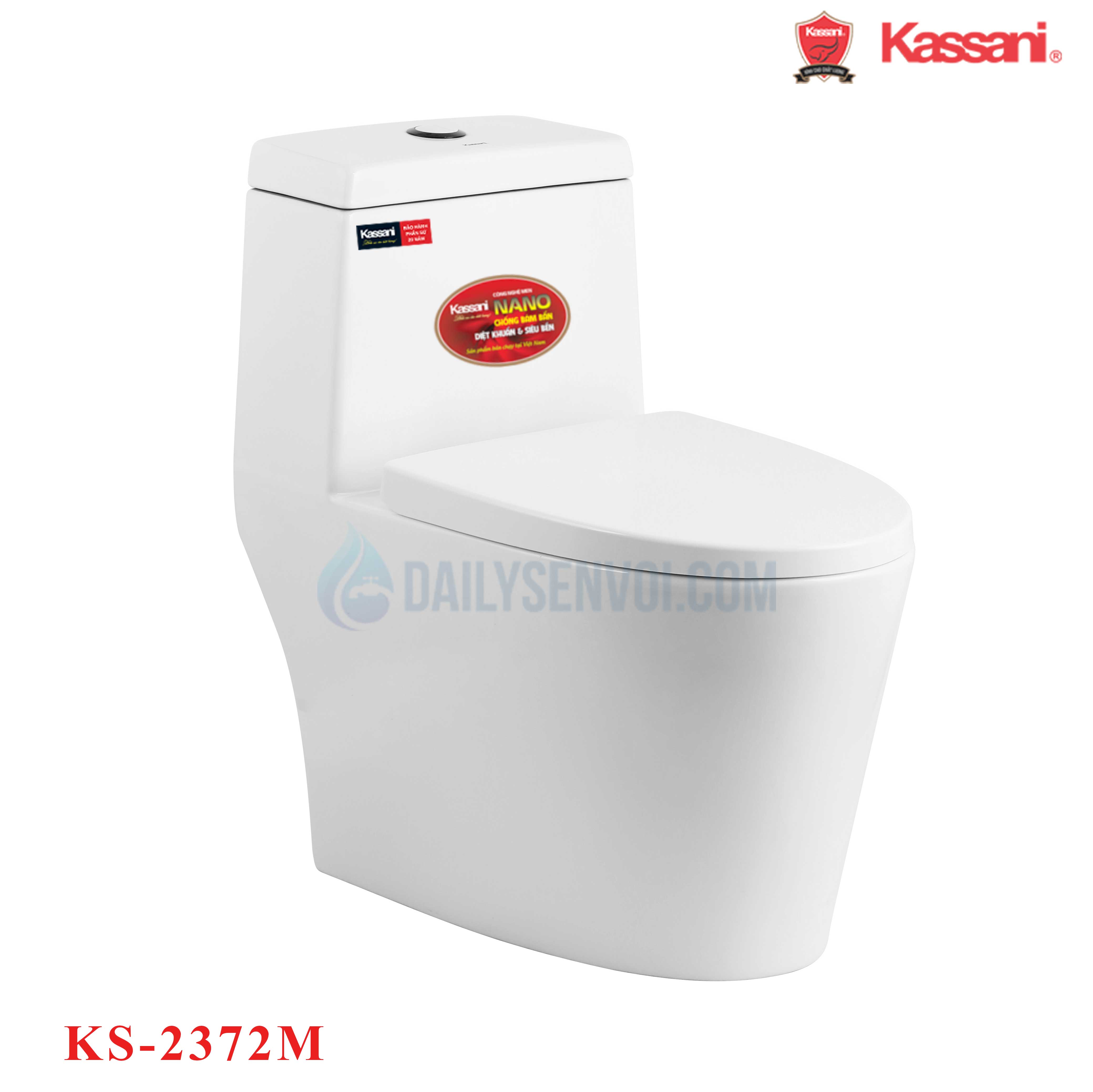 Bồn cầu liền khối Kassani KS-2372M