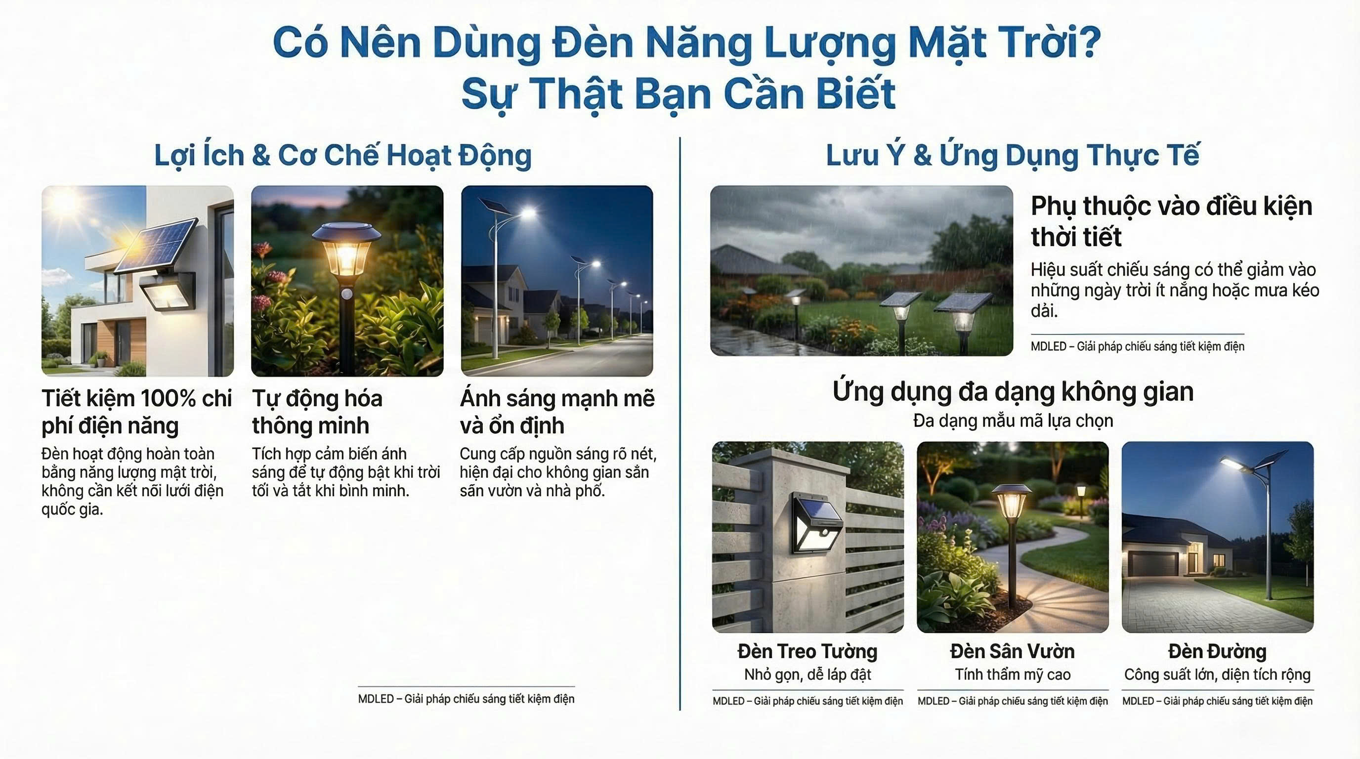 Có Nên Dùng Đèn Năng Lượng Mặt Trời Không? Sự Thật Bạn Cần Biết