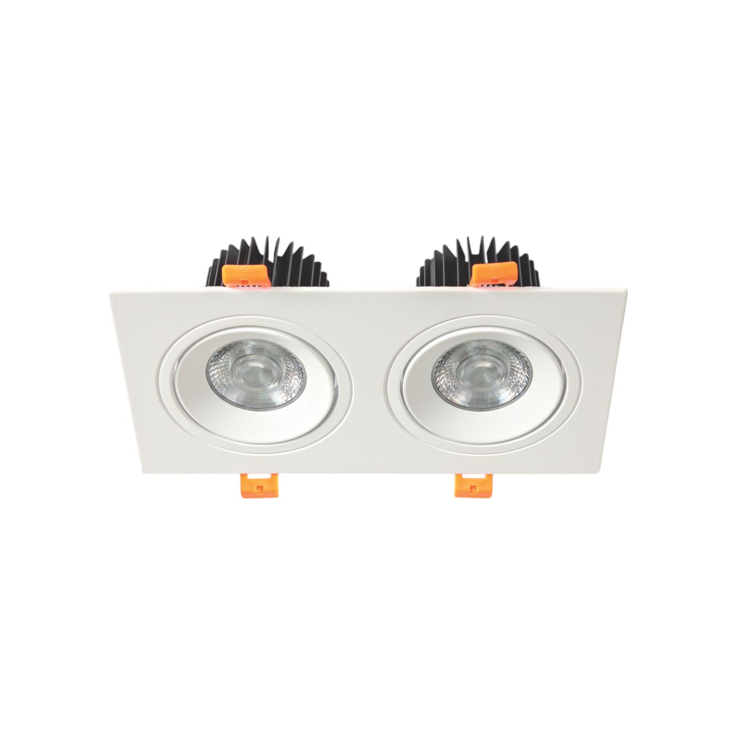 Đèn LED downlight Vuông Âm Trần Đôi Chỉnh Góc 9W/12W*2 Anfaco AFC 767/2
