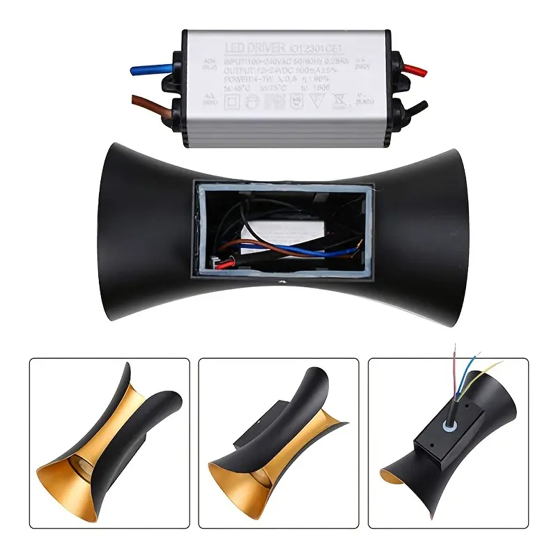 Đèn Hắt Tường Ống Loe 2 Đầu 10W Ánh Sáng Vàng