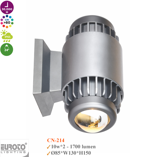 Đèn Spotlight Rọi Cột 2 Đầu Euroto 10W*2