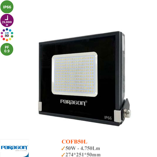 Đèn Pha Led 50w Paragon COFB50L