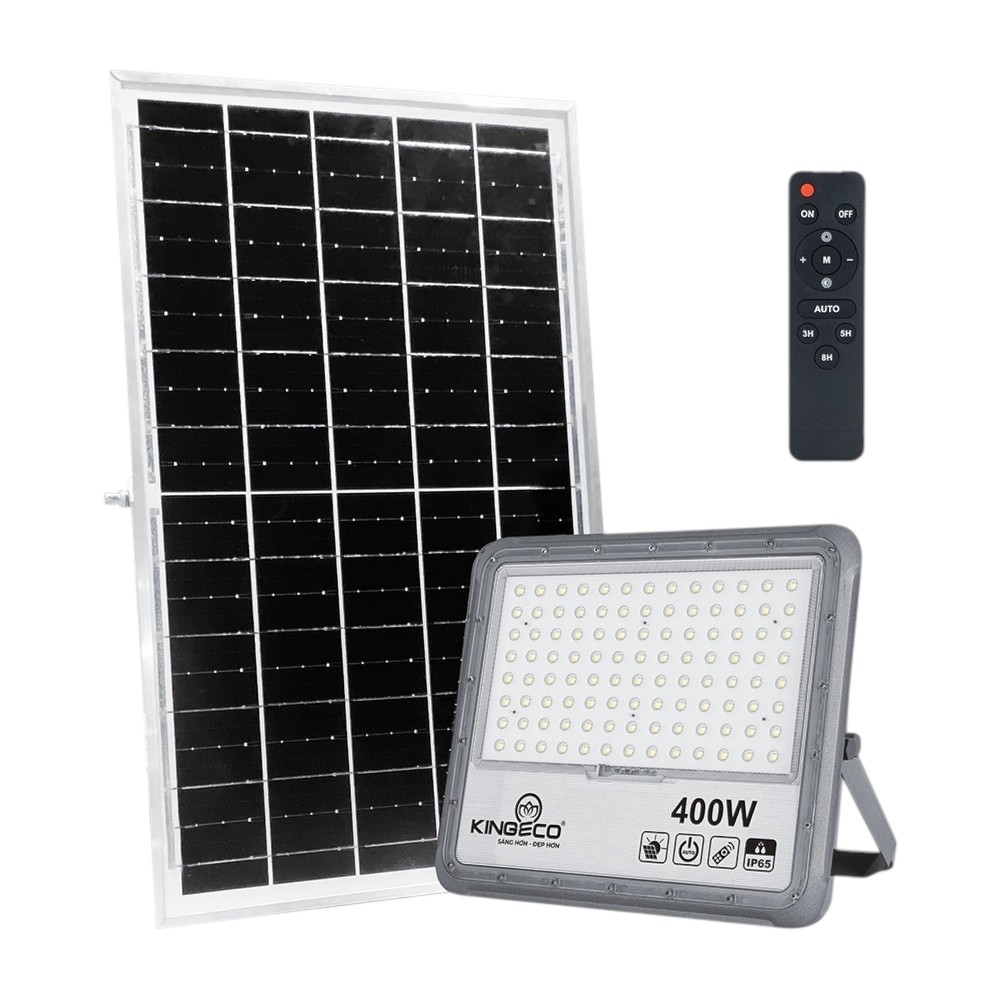 Đèn Pha Led Năng Lượng Mặt Trời 400W Kingled Ánh Sáng Trắng