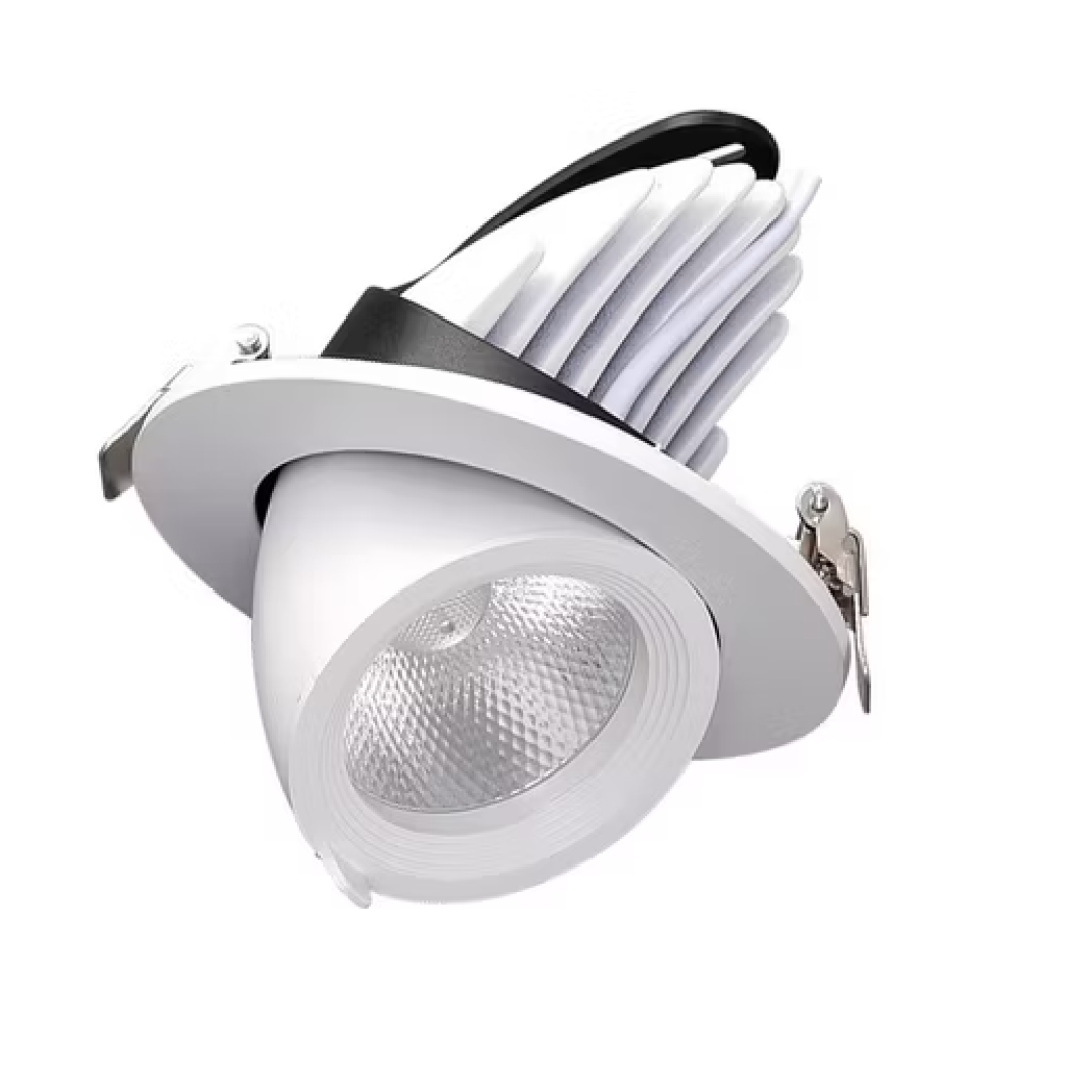 Đèn Led Spotlight Âm Trần Chỉnh Góc 15W-30W Vỏ Trắng