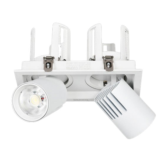 Đèn Spotlight Âm Trần Đôi Euroto 12Wx2