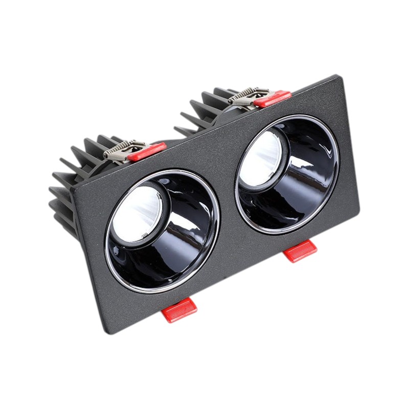 Đèn LED Vuông Âm Trần Đôi Chỉnh Hướng 2x5W/12W ENA