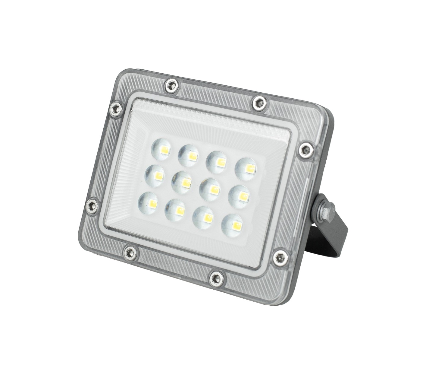 Đèn led pha thấu kính KINGECO 10w, vỏ xám, Chip LUMILEDS 2835