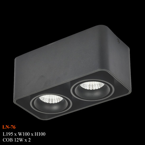 Đèn Ống Bơ Đôi Vuông Euroto 2x12W LN-75