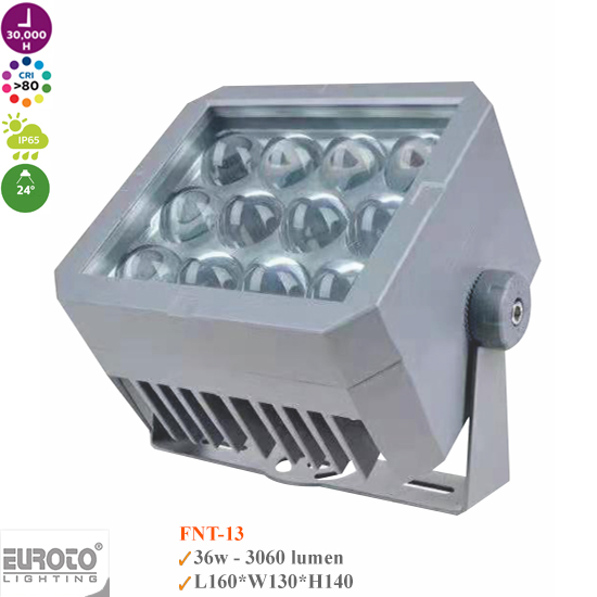 Đèn Spotlight Chiếu Xa 36W Euroto FNT-13/FNT-16
