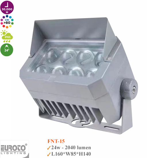 Đèn Spotlight Chiếu Xa 24W Euroto FNT-12/FNT-15