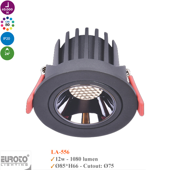 Đèn Spotlight Âm Trần Euroto LA-557 12w