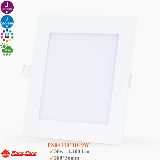 Đèn Led Panel Vuông Rạng Đông PN04