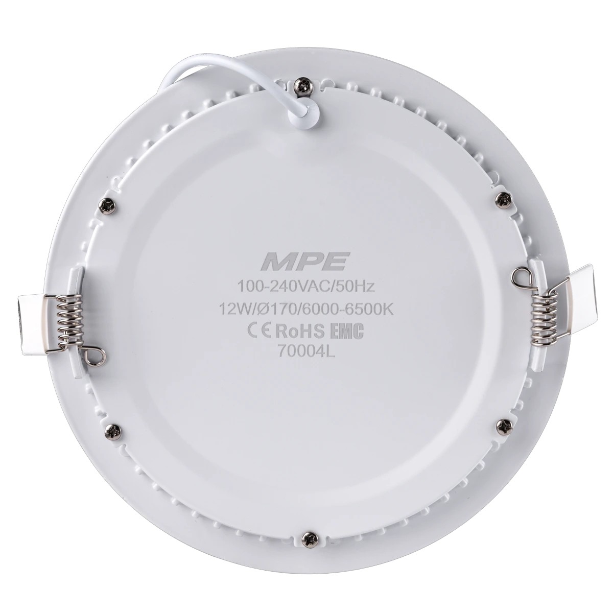 Đèn LED Panel Âm Trần Nhôm Mặt Tròn 12W MPE Seri RPL-12