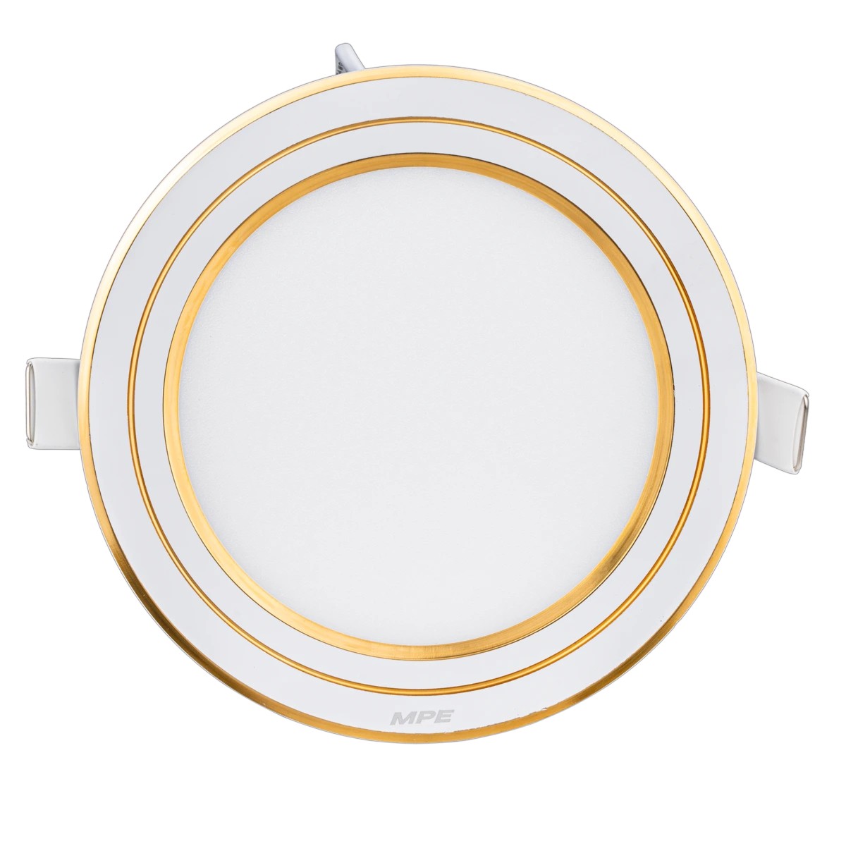 Đèn LED Panel Âm Trần Nhôm Viền Vàng Mặt Tròn 9W MPE RPL-9ST