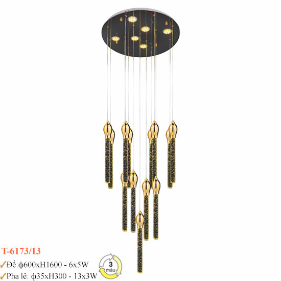 Đèn Thả Pha Lê Euroto T-6173/13