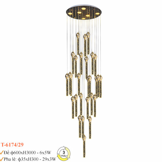 Đèn Thả Pha Lê Euroto T-6173/13