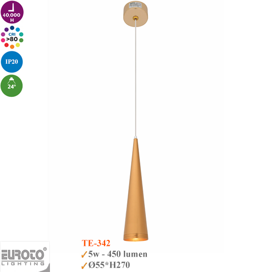 Đèn Thả Spotlight Euroto 5W TE-341